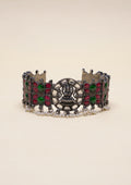 Ratna Vilasa Kundan Oxidized Silver Finish Choker
