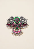 Chandrika Kesa Kundan Oxidized Silver Finish Choker