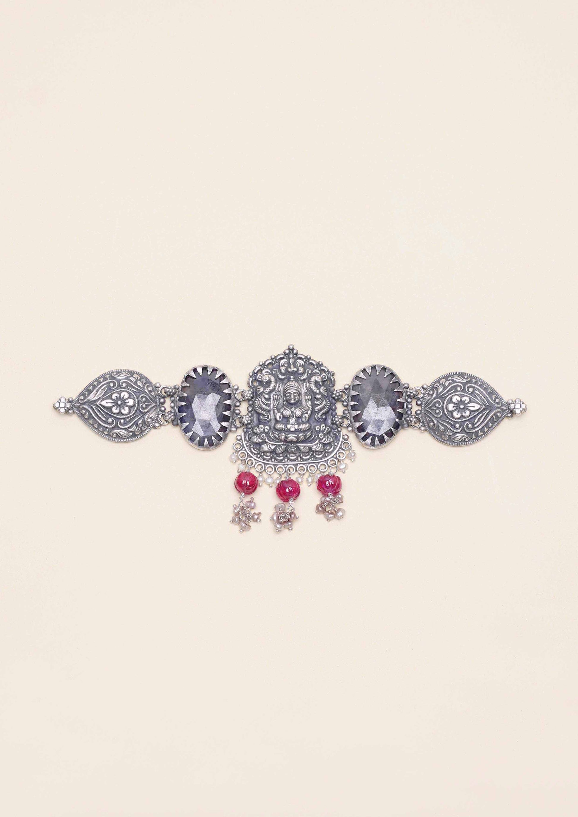 Vimala Lasya Limited Edition Oxidized Silver Finish Choker