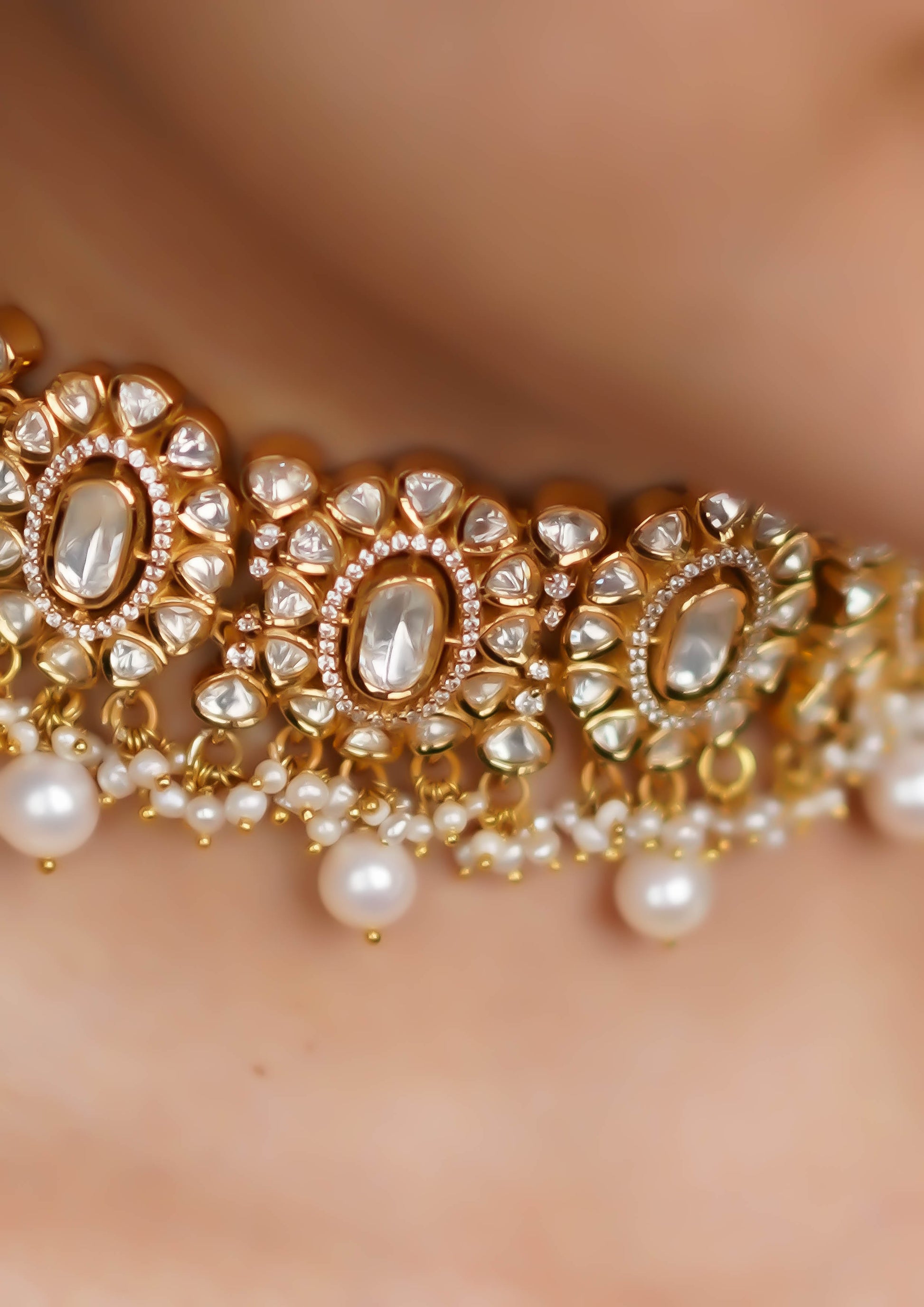 Bhavana Kantha Polki Gold Finish Choker
