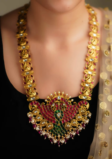 Madhura Vrinda Kundan Gold Finish Haar