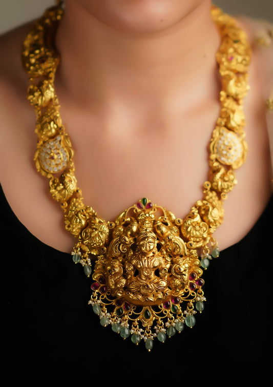Svarna Vanya Nakashi Gold Finish Haar
