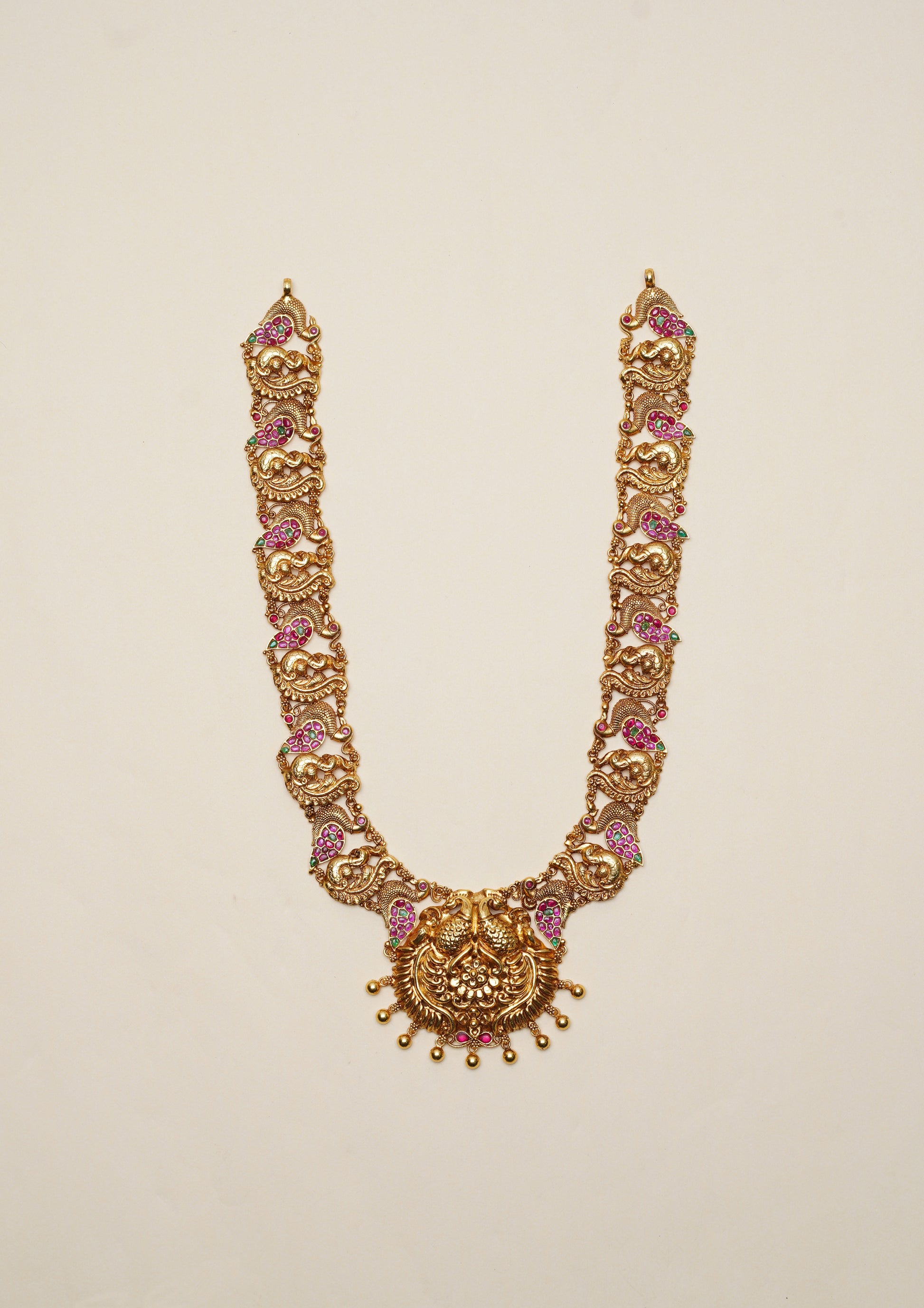 Vasanta Shobhana Nakashi Gold Finish Haar