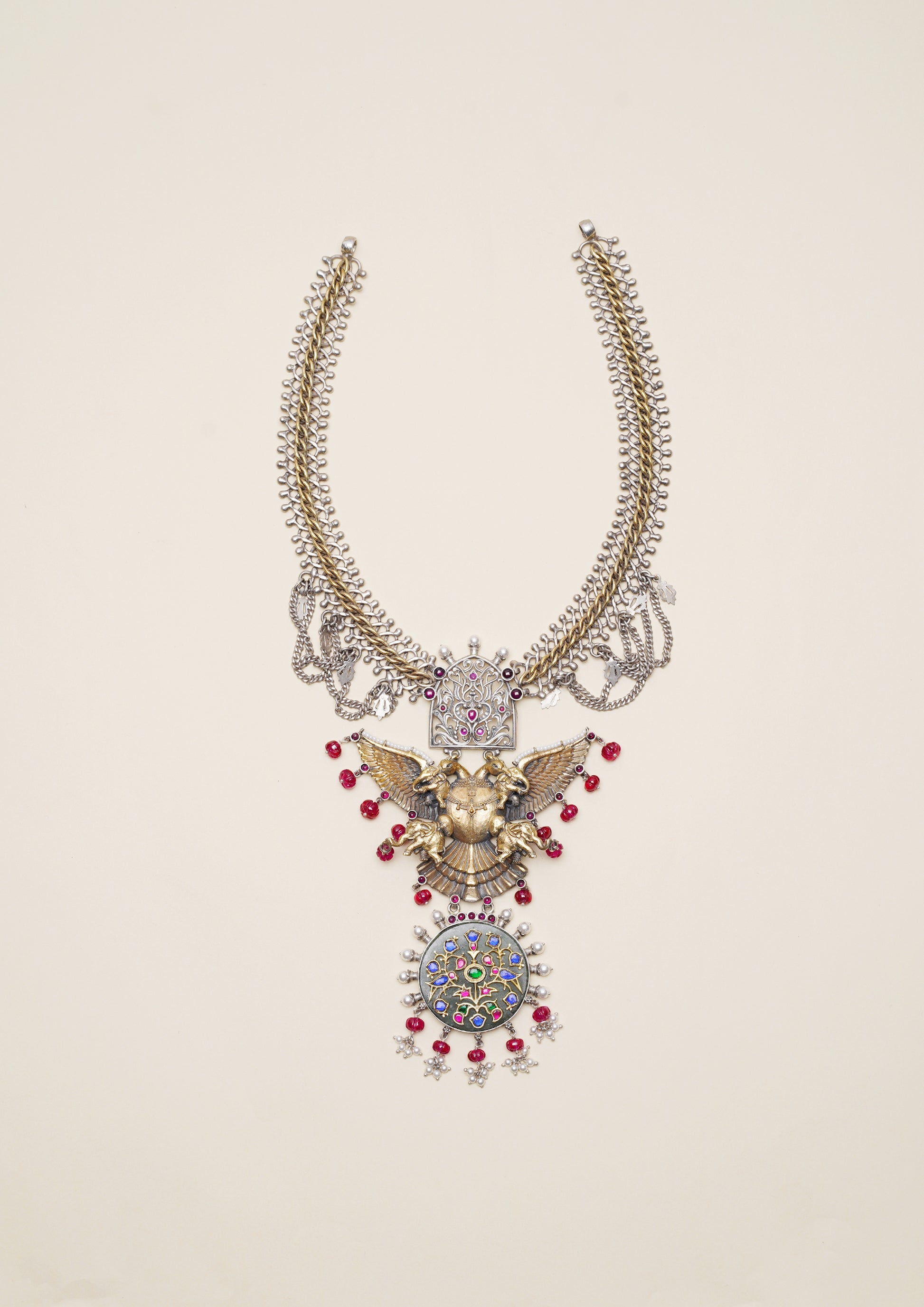 Pushpa Nupura Limited Edition Oxidized Silver Finish Haar