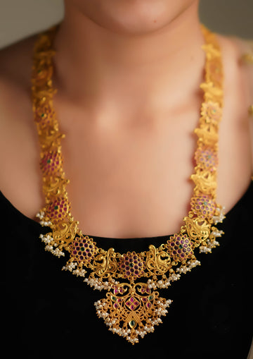 Manohara Rekha Premium Gold Finish Haar