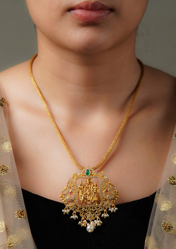 Arpana Sparsh Premium Gold Finish Medium Pendant