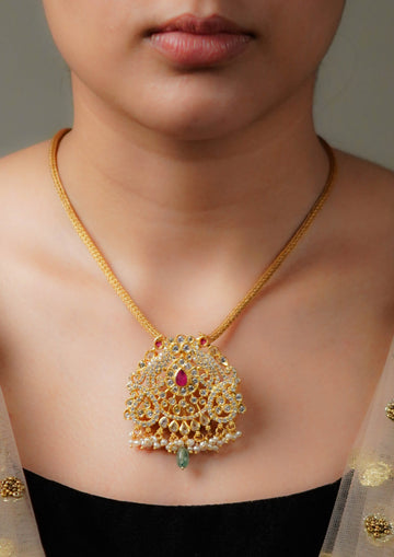 Chandra Nayan Premium Gold Finish Medium Pendant