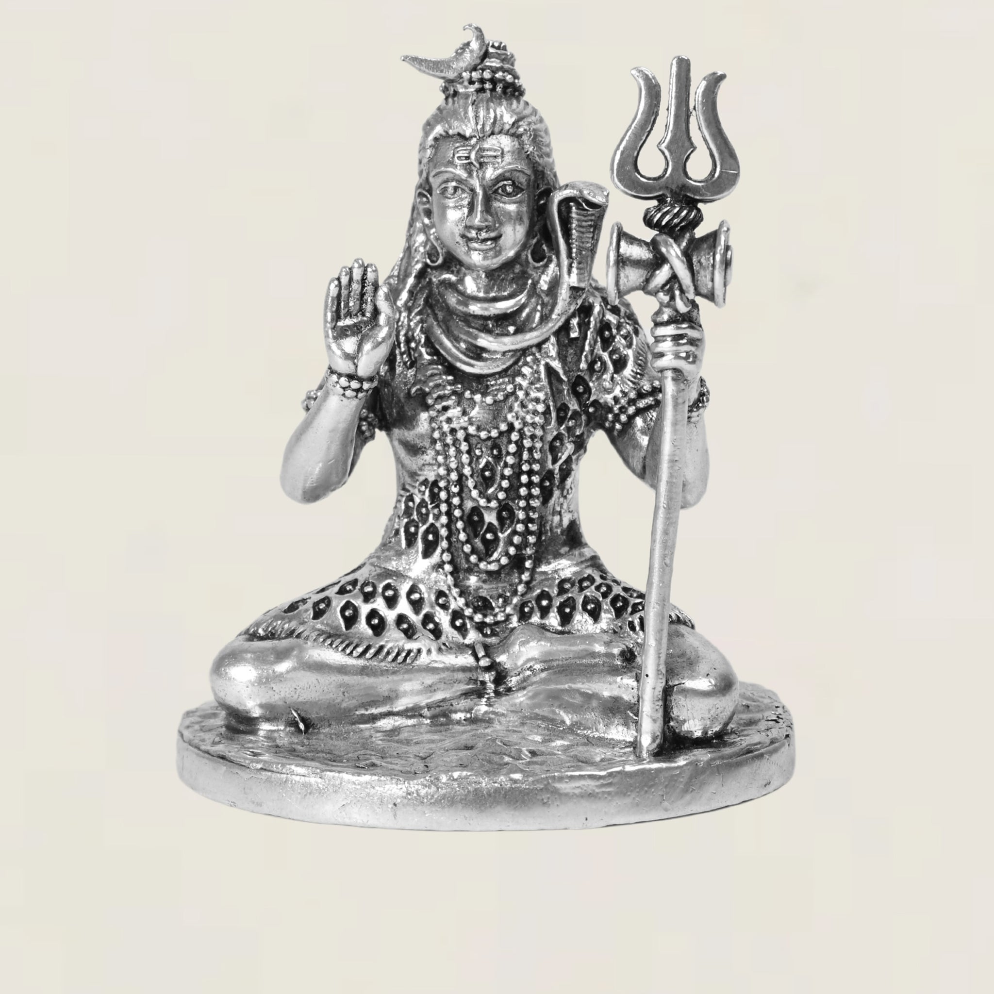 Shiva - Pure 925 Silver Idol