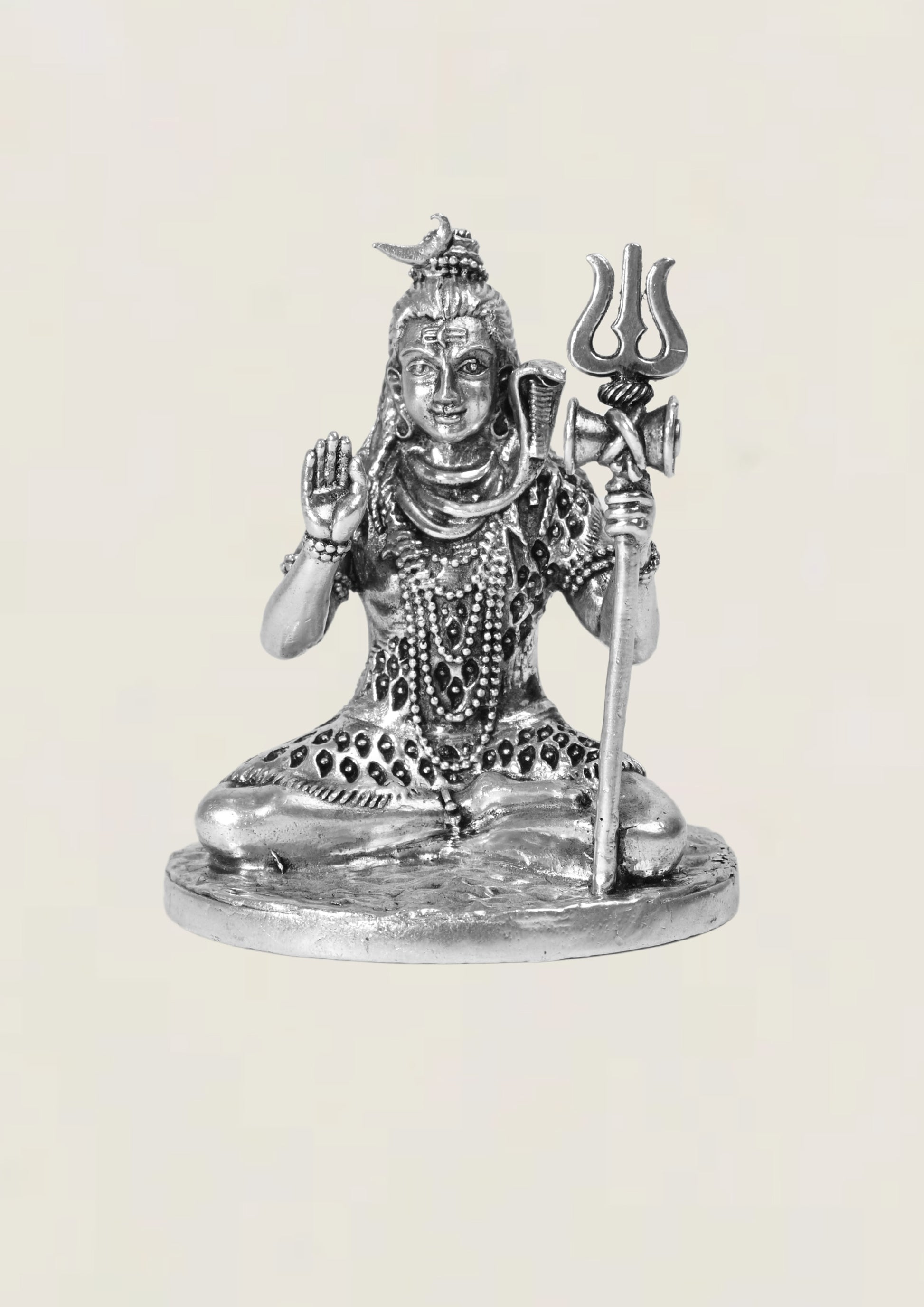 Shiva - Pure 925 Silver Idol