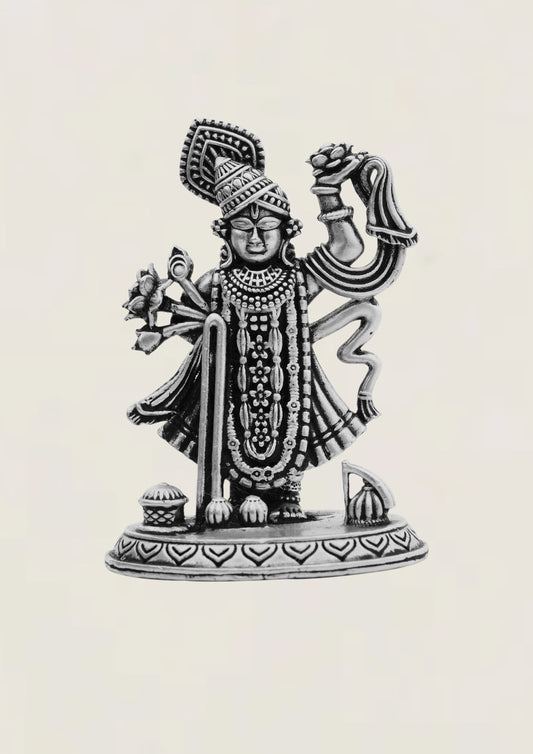 Shri Nath Ji - Pure 925 Silver Idol