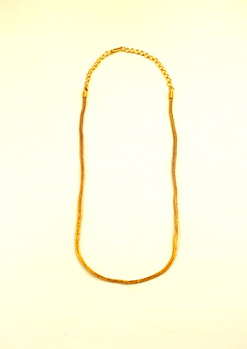 925 Pure Silver Chain with 24Kt Gold Plating
