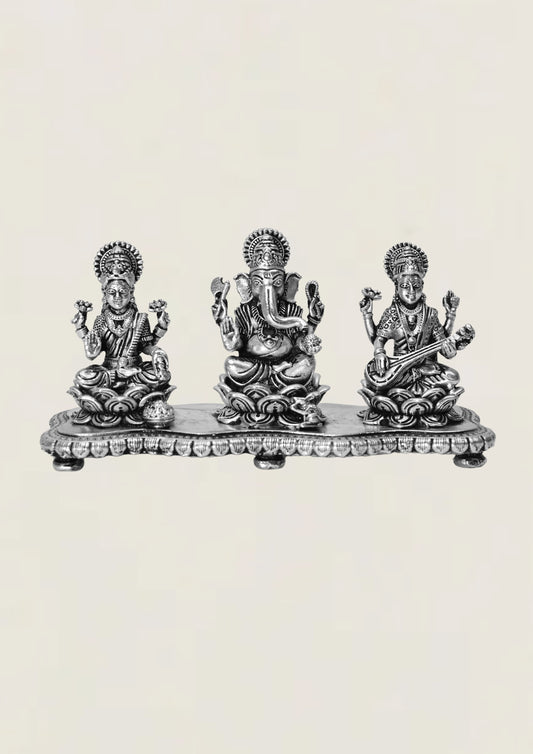 Trimurti - Pure 925 Silver Idol