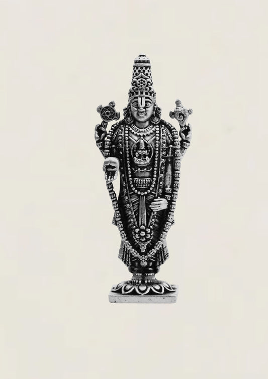 Venkateshwara - Pure 925 Silver Idol