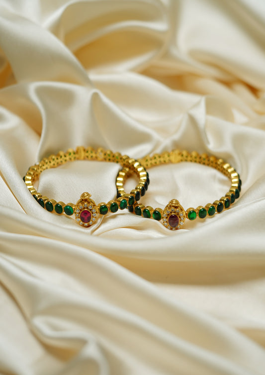 Kalyan Bala Premium Gold Finish Bangle Pair