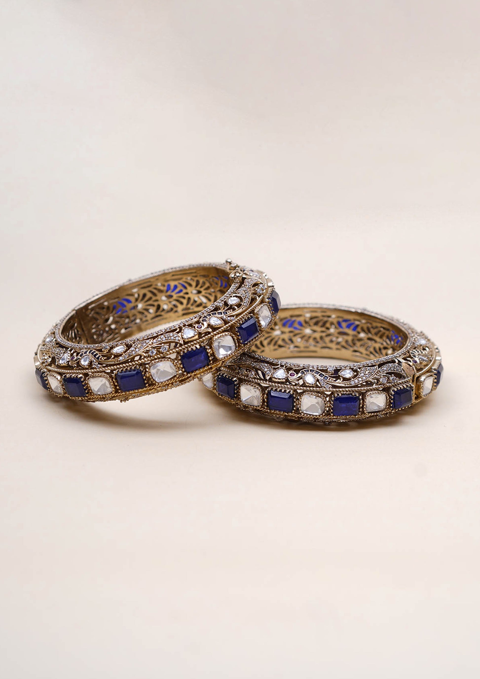 Bhava Bhushana Victorian Golden Hue Finish Bangle Pair