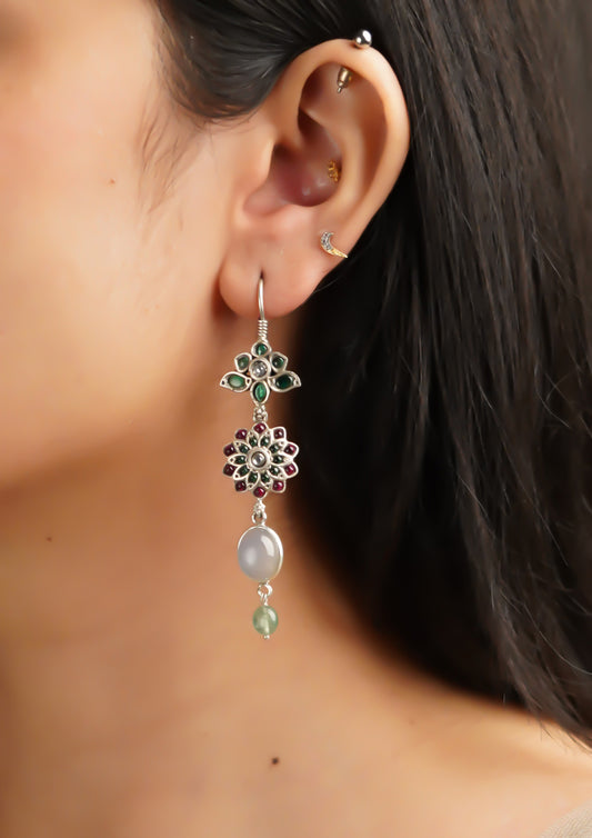 Saumya Kanaka Premium Oxidized Silver Finish Dangle