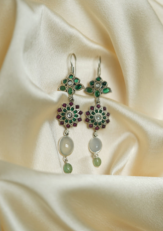 Saumya Kanaka Premium Oxidized Silver Finish Dangle