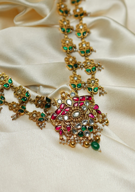 Samhita Kanti Kundan Gold Finish Necklace