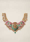 Shiva Malika Kundan Gold Finish Necklace