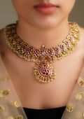 Pushpa Mala Premium Gold Finish Necklace