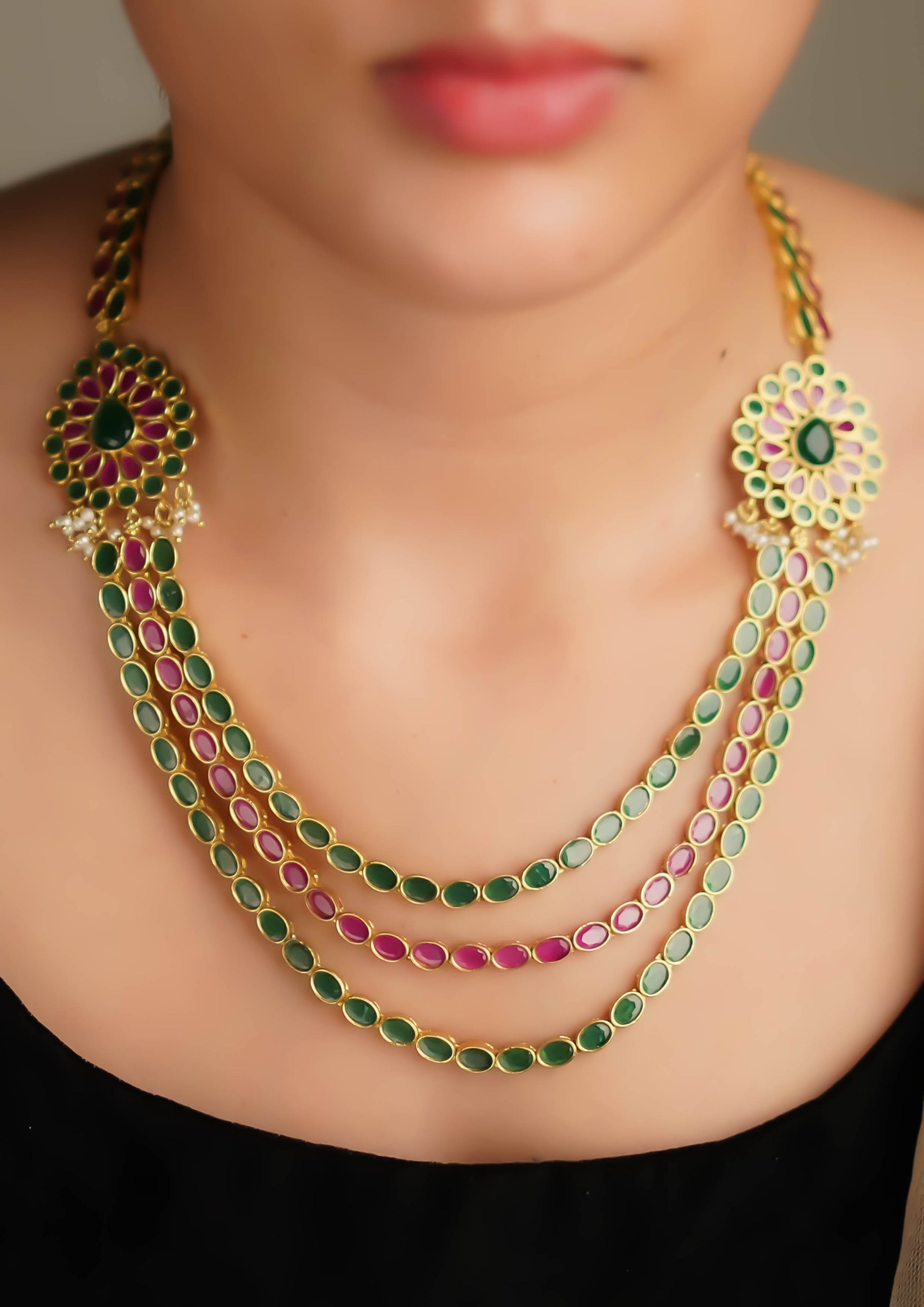 Hiranya Rupa Premium Gold Finish Necklace