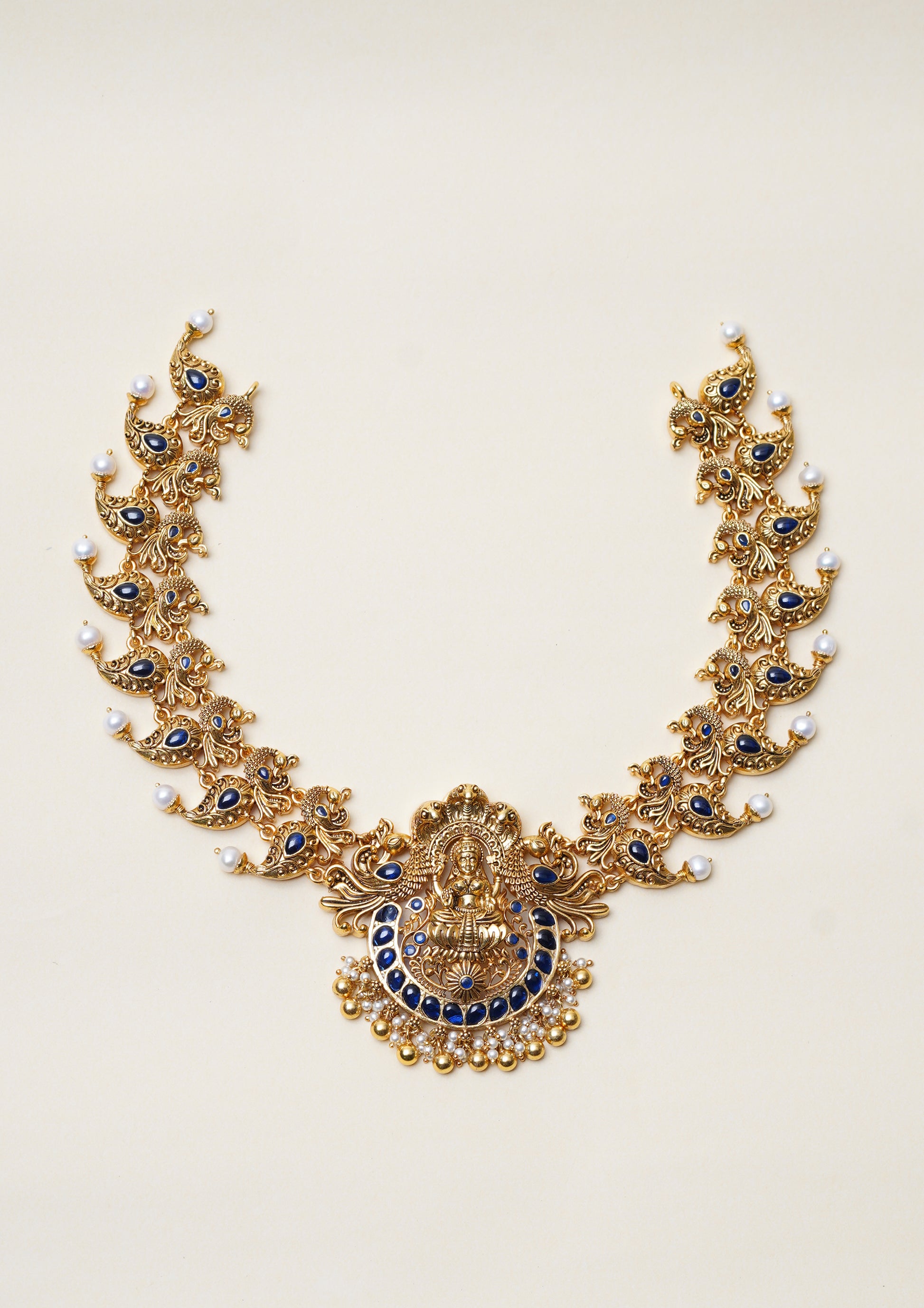 Bhairavi Kantha Premium Gold Finish Necklace