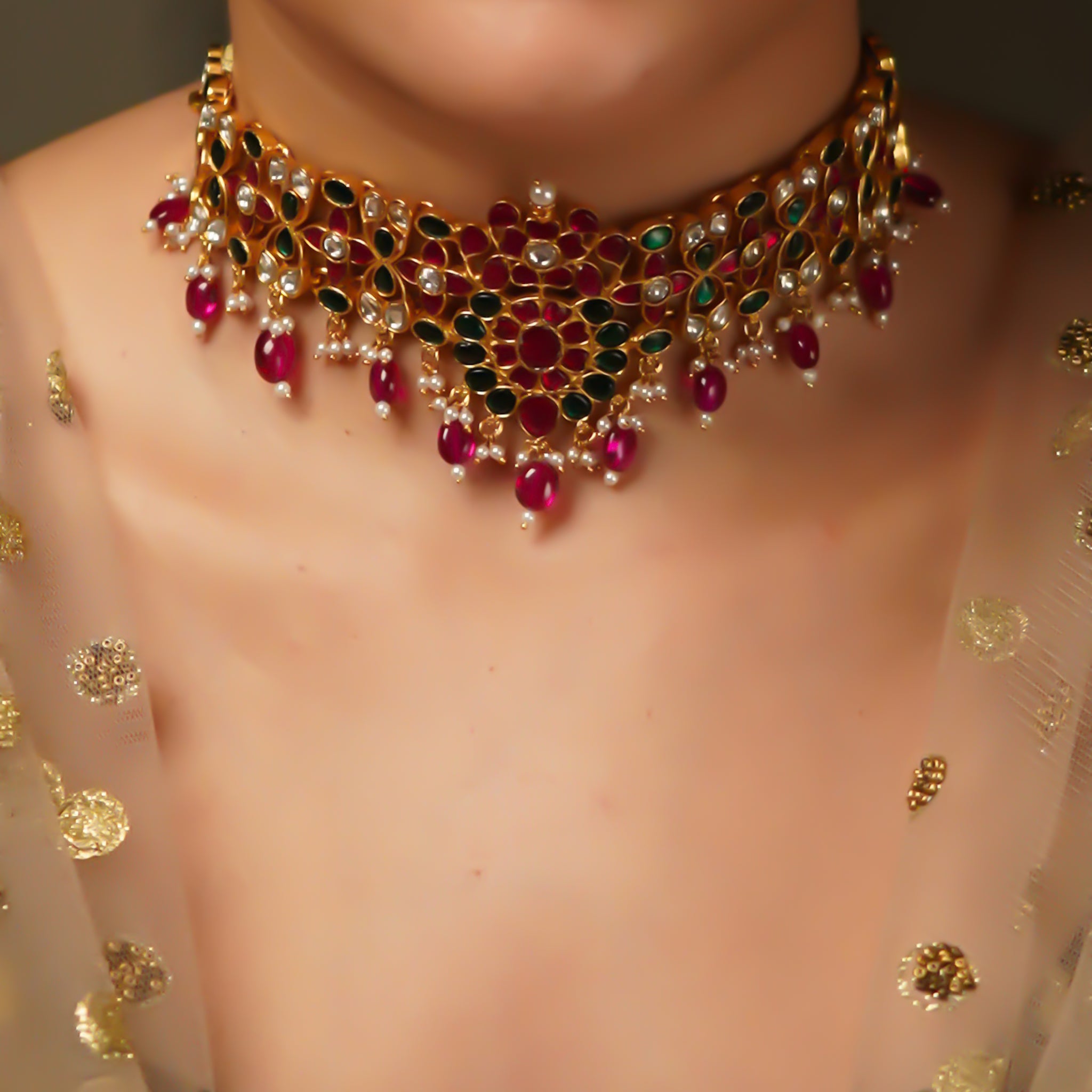 Divya Kanti Kundan Gold Finish Choker