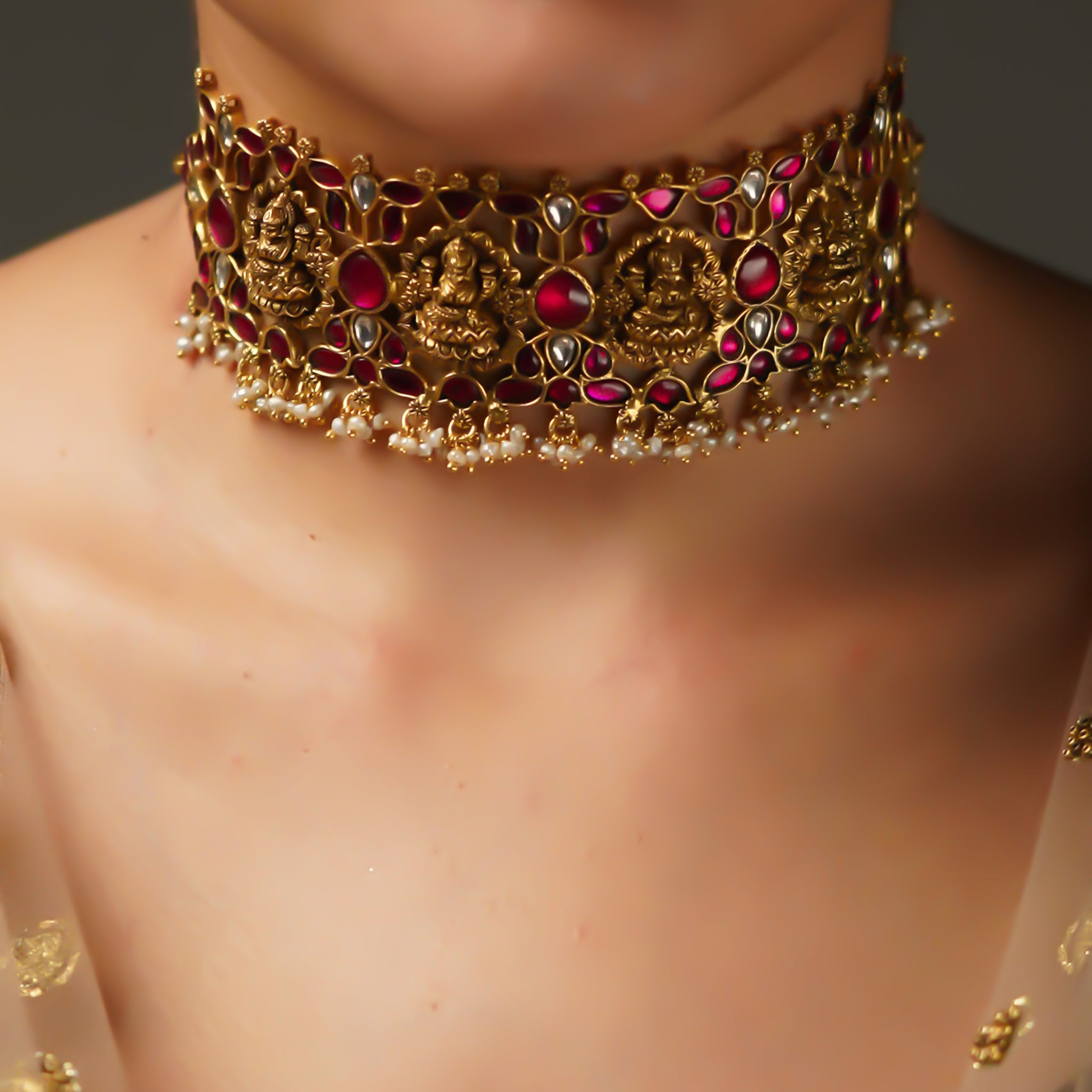 Kanti Komala Kundan Gold Finish Choker