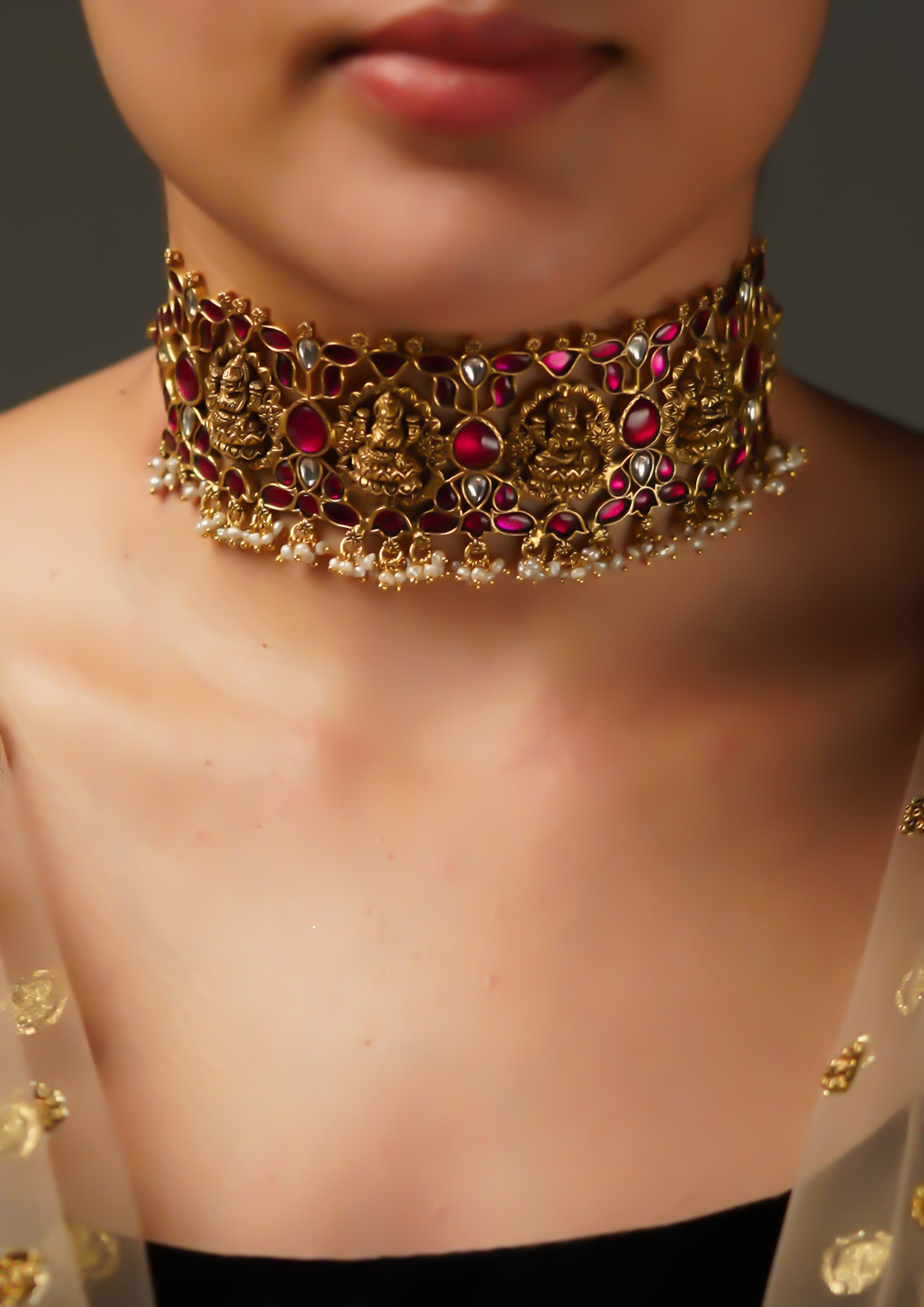 Kanti Komala Kundan Gold Finish Choker