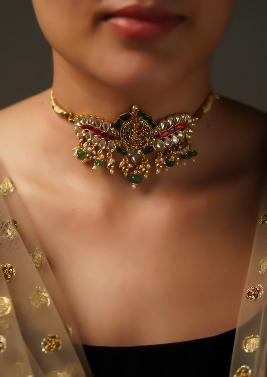 Divya Taranga Kundan Gold Finish Choker