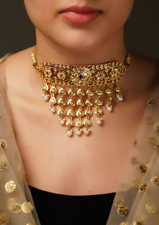 Nupura Shobha Premium Gold Finish Choker