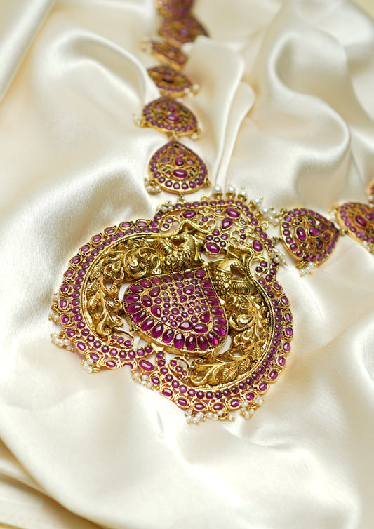 Shubha Taranga Premium Gold Finish Haar
